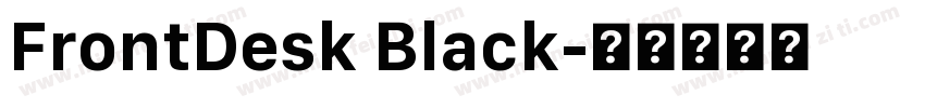 FrontDesk Black字体转换